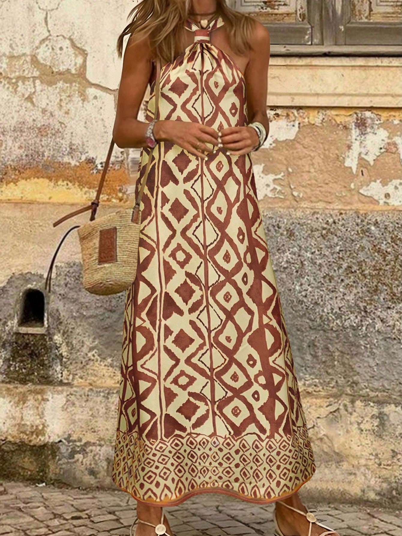 Vestido longo de verão, estilo - Boho Summer Beach Maxi Dress avaliação e preço